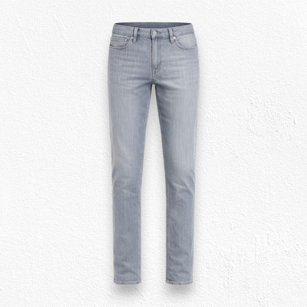 J Brand Grey Mid Rise Stretch Close Cut Rail Starr Modern Skinny Jeans Size 26